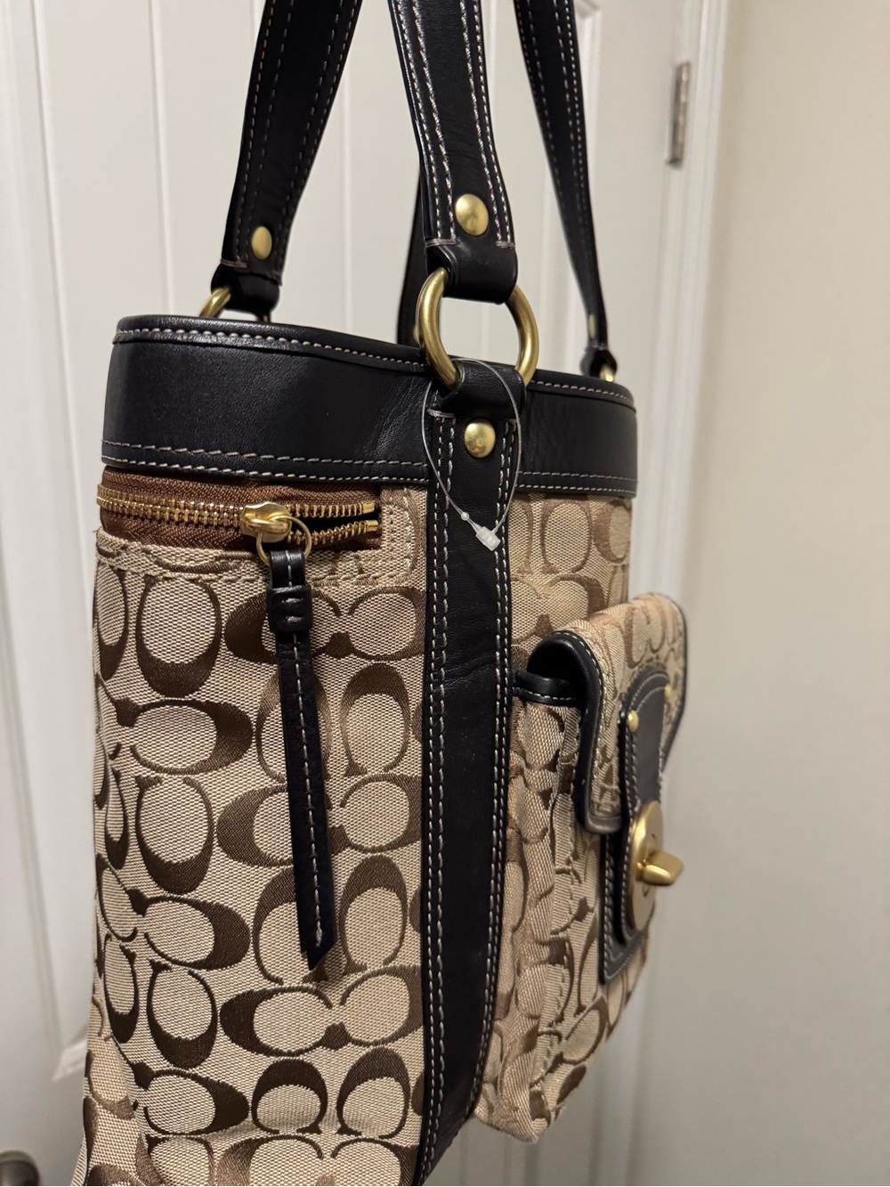Vintage Coach F12889 Signature Legacy 65th Anniversary Large Tote Bag from 2006 - Picture 2 of 6